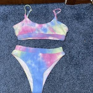 Women’s tie-dye bathing suit